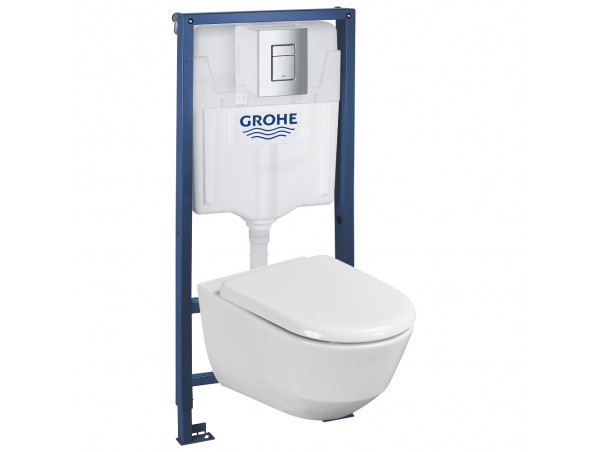 500.772.21.P Комплект инсталляция Grohe 38772001 с унитазом безободковым Laufen Rimless Pro 8.2096.6.000.000.1