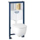 Инсталляция Grohe 38772GL1 в комплекте с унитазом безободковым Geberit iCon 500.784.01.1 (золотая кнопка) Инсталляция Grohe 38772GL1 в комплекте с унитазом безободковым Geberit iCon 500.784.01.1 (золотая кнопка)