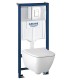 Инсталляция Grohe 38772SH1 в комплекте с унитазом безободковым Geberit Smyle Square 500.683.01.1 (белая кнопка) Инсталляция Grohe 38772SH1 в комплекте с унитазом безободковым Geberit Smyle Square 500.683.01.1 (белая кнопка)