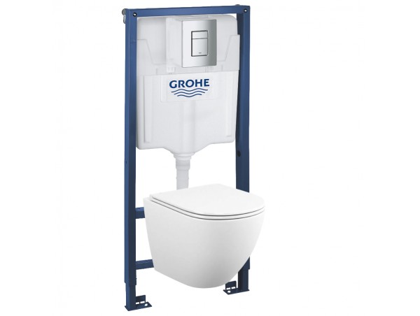 39102001 Инсталляция Grohe 38772001 в комплекте с унитазом безободковым