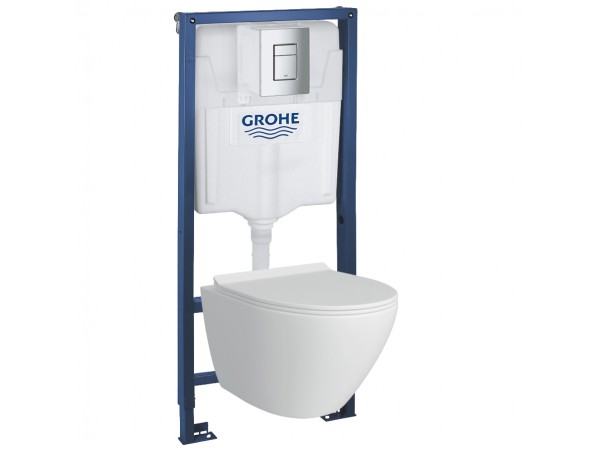 39106001 Инсталляция Grohe 38772001 в комплекте с унитазом безободковым