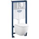39187001 Инсталляция Grohe 38721001 в комплекте с унитазом безободковым 39187001 Инсталляция Grohe 38721001 в комплекте с унитазом безободковым