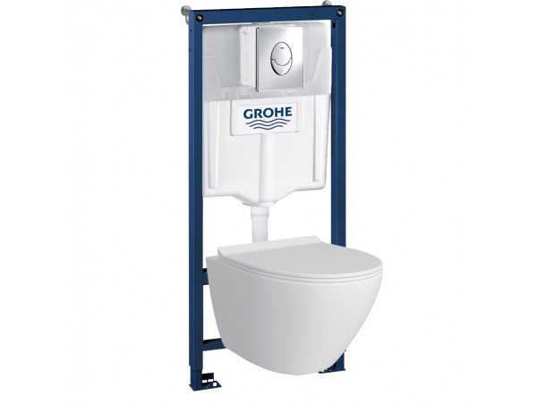 39189001 Инсталляция Grohe 38721001 в комплекте с унитазом безободковым