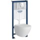 39189001 Инсталляция Grohe 38721001 в комплекте с унитазом безободковым 39189001 Инсталляция Grohe 38721001 в комплекте с унитазом безободковым