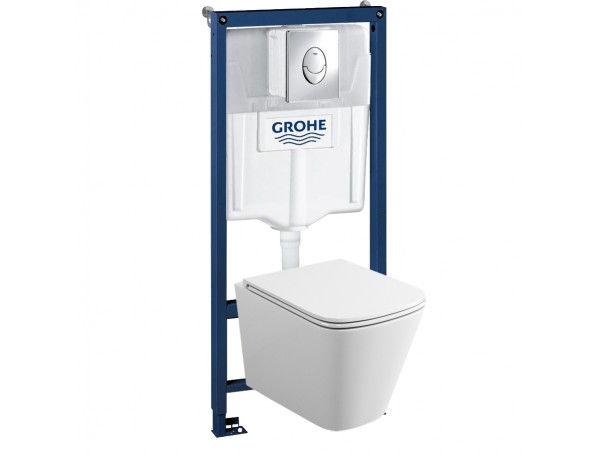 39190001 Инсталляция Grohe 38721001 в комплекте с унитазом безободковым