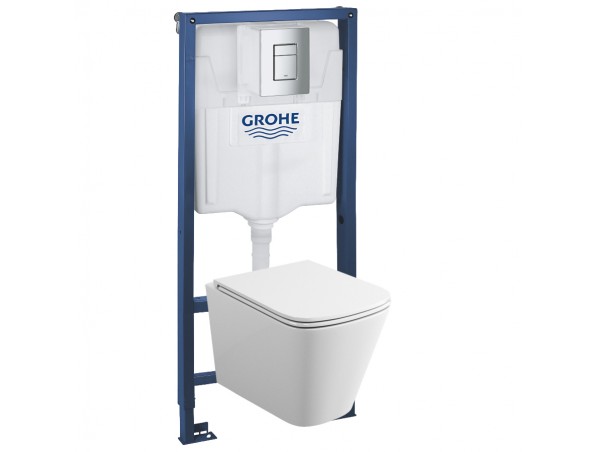 39302001 Инсталляция Grohe 38772001 в комплекте с унитазом безободковым