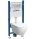 Инсталляция Geberit Delta 458.163.21.1 в комплекте с унитазом безободковым Smartflow Urban SMF812-WH (большой унитаз для больших людей) Инсталляция Geberit Delta 458.163.21.1 в комплекте с унитазом безободковым Smartflow Urban SMF812-WH (большой унитаз для больших людей)
