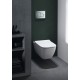 Инсталляция Geberit Delta 458.128.16.1 в комплекте с унитазом безободковым Geberit Smyle Square 500.683.01.1 черная кнопка (не оставляет отпечатков пальцев)