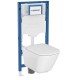 500.950.00.G Комплект инсталляция Geberit Duofix Sigma 12 UP320 111.950.00.6 с унитазом безободковым Roca The Gap 34647L000