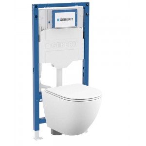 500.950.00.T12 Комплект инсталляция Geberit Duofix Sigma 12 UP320 111.950.00.6 с унитазом безободковым