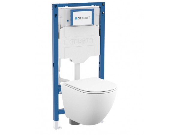 500.950.00.T12 Комплект инсталляция Geberit Duofix Sigma 12 UP320 111.950.00.6 с унитазом безободковым