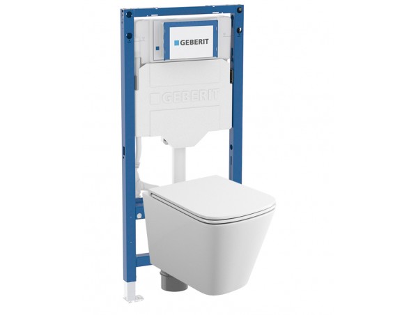 500.950.00.T32 Комплект инсталляция Geberit Duofix Sigma 12 UP320 111.950.00.6 с унитазом безободковым