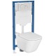 500.950.01.G Комплект инсталляция Geberit Duofix Sigma 12 UP320 111.950.00.6 с кнопкой Sigma01 с унитазом безободковым Roca The Gap 34647L000