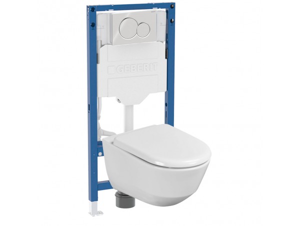 500.950.01.P Комплект инсталляция Geberit Duofix Sigma 12 UP320 111.950.00.6 с кнопкой Sigma01 с унитазом безободковым Laufen Rimless Pro 8.2096.6.000.000.1