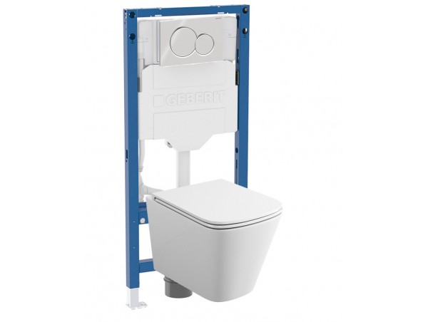 500.950.01.T32 Комплект инсталляция Geberit Duofix Sigma 12 UP320 111.950.00.6 с кнопкой Sigma01 с унитазом безободковым