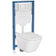 500.950.30.G Комплект инсталляция Geberit Duofix Sigma 12 UP320 111.950.00.6 с кнопкой Sigma20 с унитазом безободковым Roca The Gap 34647L000