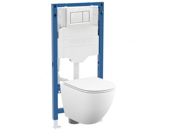 500.950.30.T12 Комплект инсталляция Geberit Duofix Sigma 12 UP320 111.950.00.6 с кнопкой Sigma20 с унитазом безободковым