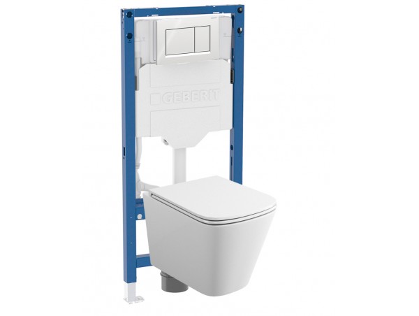 500.950.30.T32 Комплект инсталляция Geberit Duofix Sigma 12 UP320 111.950.00.6 с кнопкой Sigma20 с унитазом безободковым