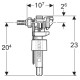 Механизм для бачка заливной клапан Geberit Unifill 246.192.00.5