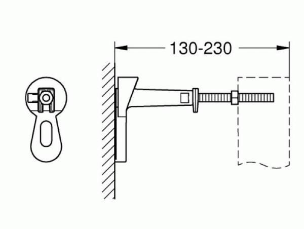 Настенный монтажный уголок Grohe Rapid SL 3855800M Настенный монтажный уголок Grohe Rapid SL 3855800M