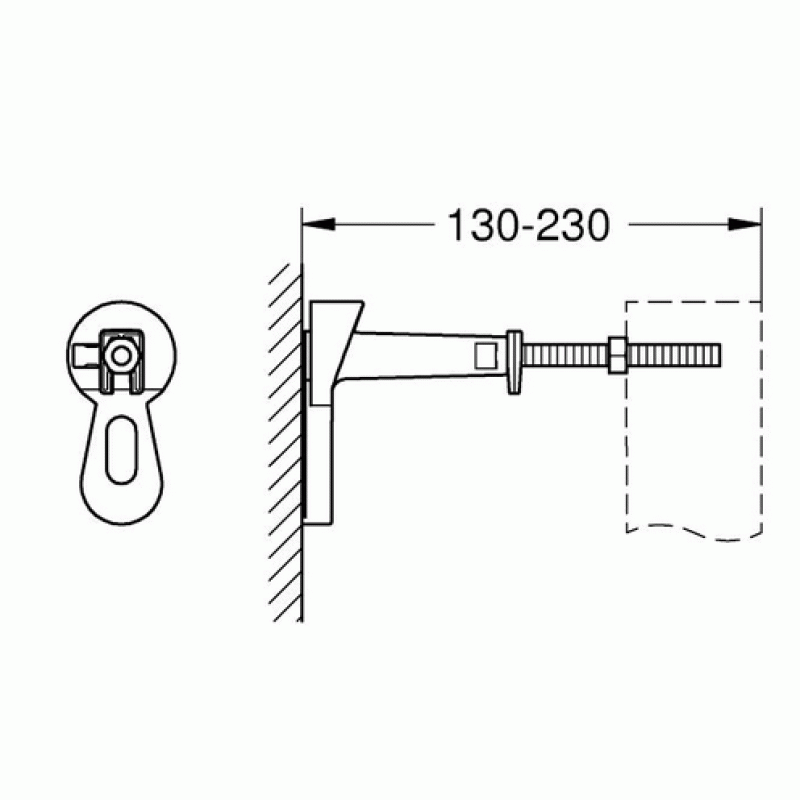 Настенный монтажный уголок Grohe Rapid SL 3855800M Настенный монтажный уголок Grohe Rapid SL 3855800M
