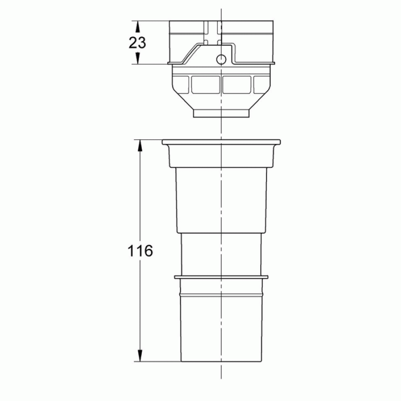 Переходник для GD2 на 4,5л Grohe 42333000