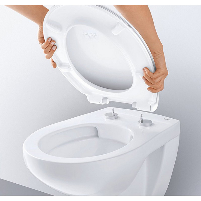 Сиденье с крышкой для унитаза Grohe Bau Ceramic 39492000 Сиденье с крышкой для унитаза Grohe Bau Ceramic 39492000