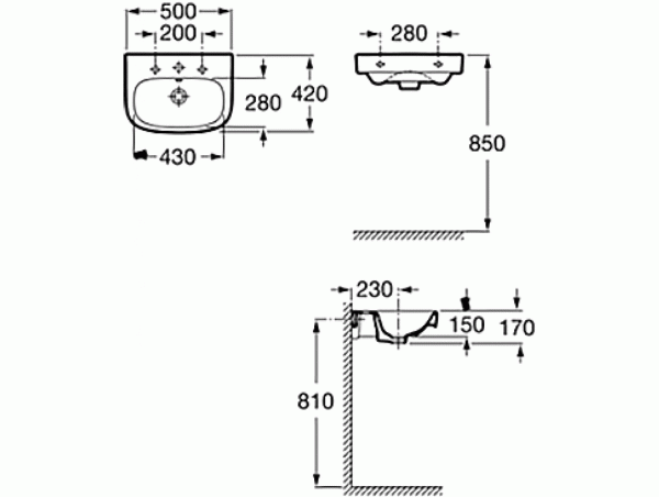 Раковина подвесная Roca Debba 32799600Y