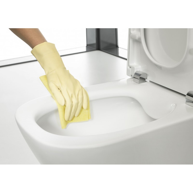 Инсталляция Grohe 38772BL2 в комплекте с унитазом безободковым Roca The Gap 34647L000 (черная матовая кнопка)
