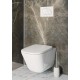 Инсталляция Grohe 38772BL2 в комплекте с унитазом безободковым Roca The Gap 34647L000 (черная матовая кнопка)
