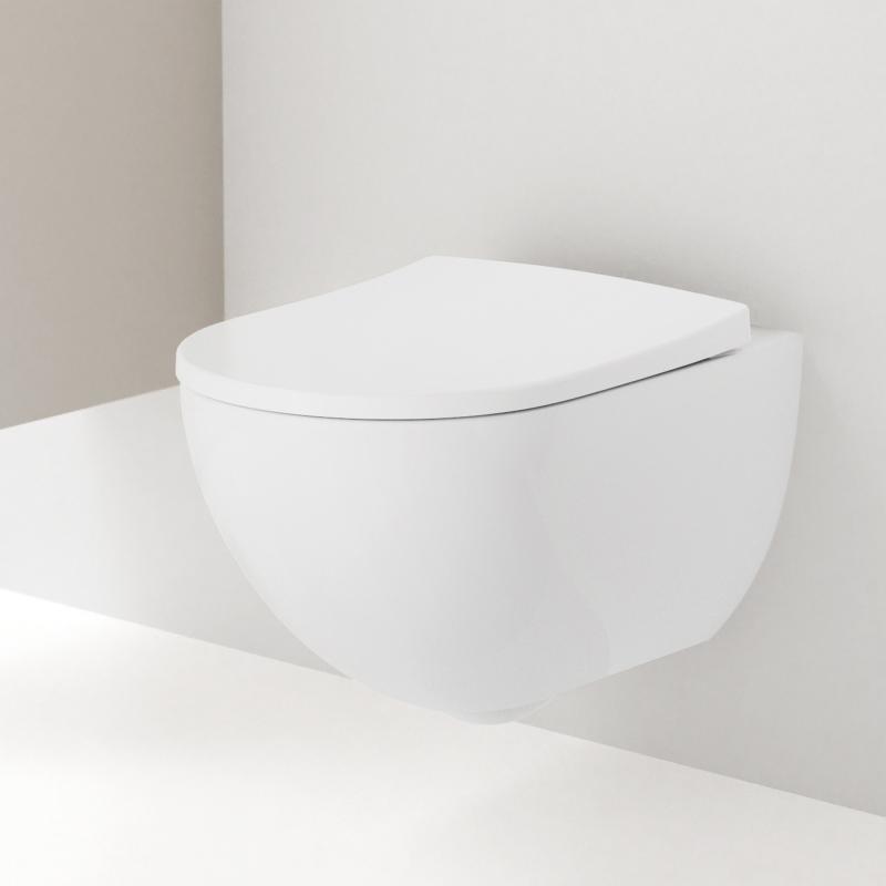 Унитаз подвесной безободковый Geberit Acanto 500.600.01.2 Унитаз подвесной безободковый Geberit Acanto 500.600.01.2