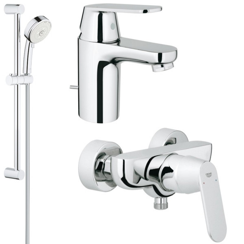 Комплект для душа со смесителем Grohe Eurosmart Cosmopolitan 116939 (32837000,32825000,27786002) Комплект для душа со смесителем Grohe Eurosmart Cosmopolitan 116939 (32837000,32825000,27786002)