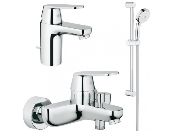 Комплект для ванной со смесителем Grohe Eurosmart Cosmopolitan 121655 (32831000,32825000,27786002)