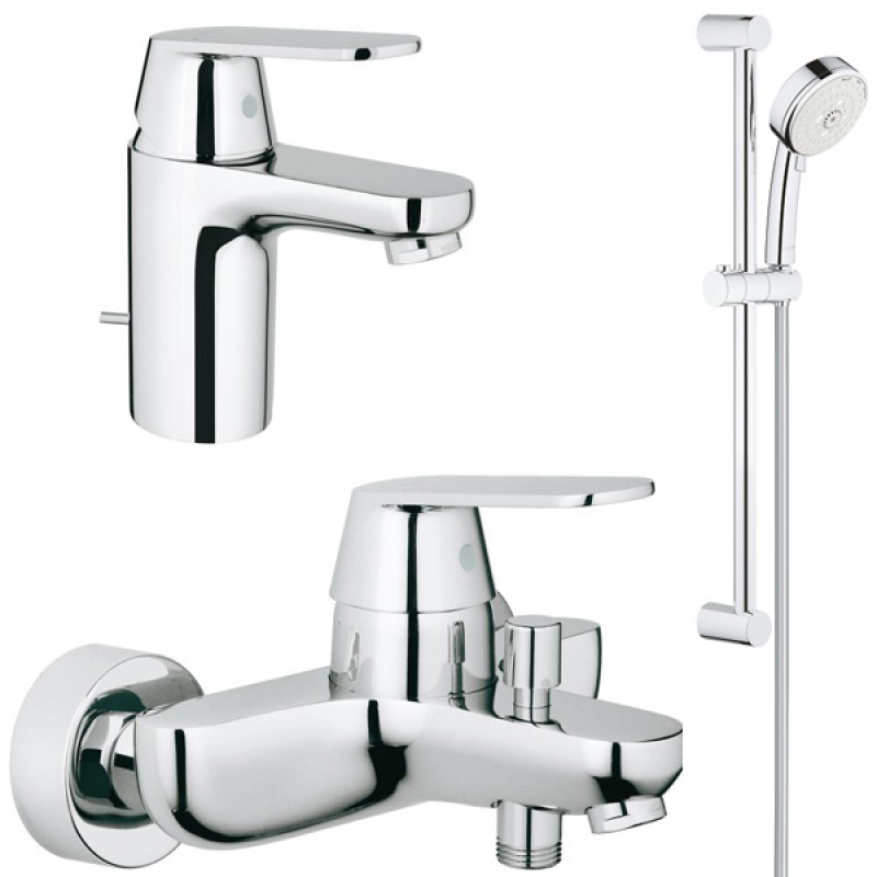 Комплект для ванной со смесителем Grohe Eurosmart Cosmopolitan 121655 (32831000,32825000,27786002) Комплект для ванной со смесителем Grohe Eurosmart Cosmopolitan 121655 (32831000,32825000,27786002)