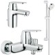 Комплект для ванной со смесителем Grohe Eurosmart Cosmopolitan 121655 (32831000,32825000,27786002) Комплект для ванной со смесителем Grohe Eurosmart Cosmopolitan 121655 (32831000,32825000,27786002)