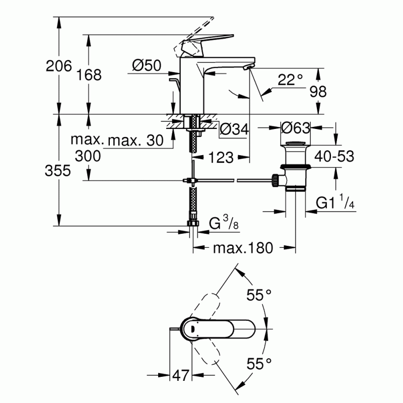 Комплект для ванной со смесителем Grohe Eurosmart Cosmopolitan 121656 (32831000,23325000,27926001) NB0005 Комплект для ванной со смесителем Grohe Eurosmart Cosmopolitan 121656 (32831000,23325000,27926001) NB0005