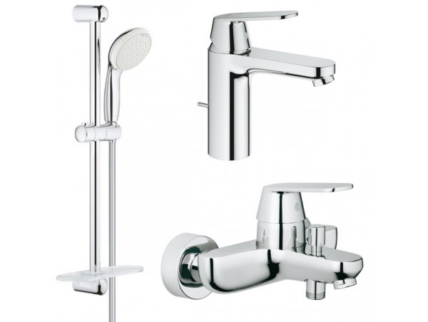 Комплект для ванной со смесителем Grohe Eurosmart Cosmopolitan 121656 (32831000,23325000,27926001) NB0005
