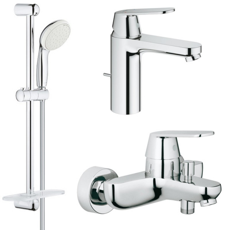 Комплект для ванной со смесителем Grohe Eurosmart Cosmopolitan 121656 (32831000,23325000,27926001) NB0005 Комплект для ванной со смесителем Grohe Eurosmart Cosmopolitan 121656 (32831000,23325000,27926001) NB0005