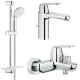 Комплект для ванной со смесителем Grohe Eurosmart Cosmopolitan 121656 (32831000,23325000,27926001) NB0005 Комплект для ванной со смесителем Grohe Eurosmart Cosmopolitan 121656 (32831000,23325000,27926001) NB0005