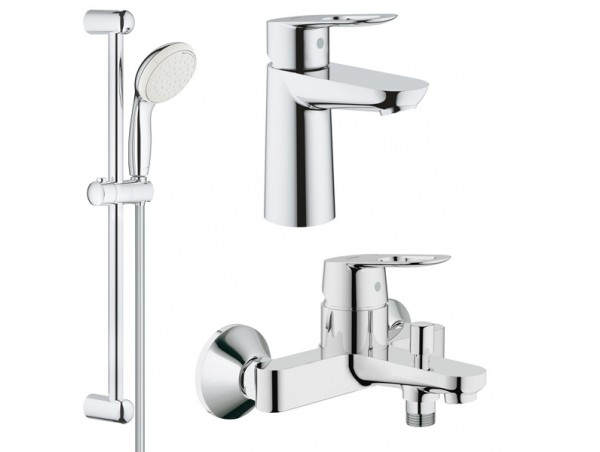 Комплект для ванной со смесителем Grohe BauLoop 121827 / 118105 (23341000,23337000,27598001) NB0056