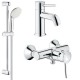 Комплект для душа со смесителем Grohe BauClassic 124404D (32867000,23162000,27853001) Комплект для душа со смесителем Grohe BauClassic 124404D (32867000,23162000,27853001)