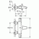 Комплект для ванной с термостатом Grohe Eurosmart Grohtherm 800 124422 (34567000,23968003,27924003)