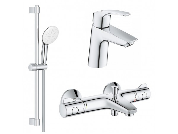 Комплект для ванной с термостатом Grohe Eurosmart Grohtherm 800 124422 (34567000,23968003,27924003)
