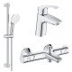 Комплект для ванной с термостатом Grohe Eurosmart Grohtherm 800 124422 (34567000,23968003,27924003)