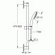Комплект для ванной со смесителем Grohe Euroeco 124428 (32743000,32734000,27853000) NB0003