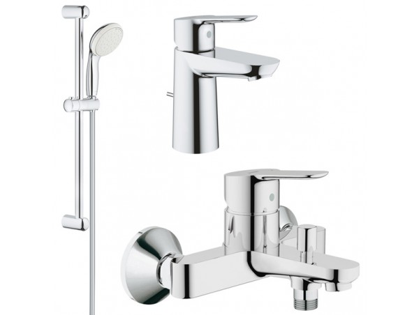 Комплект для ванной со смесителем Grohe Bauedge 23334-23328 (23334000,23328000,27598001) 122271