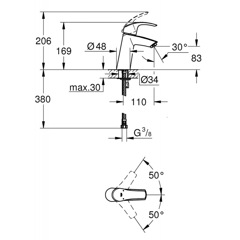 Комплект для ванной с термостатом Grohe Grohtherm 2000 New 34464-23324 (34464001,23324001,27598001) Комплект для ванной с термостатом Grohe Grohtherm 2000 New 34464-23324 (34464001,23324001,27598001)