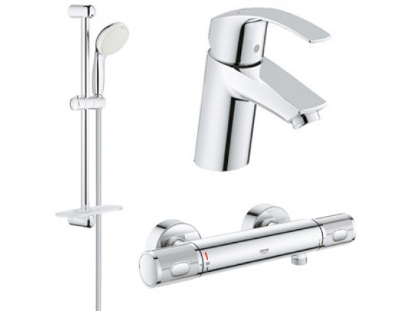 Комплект для душа с термостатом Grohe Eurosmart Grohtherm 1000 Performance 34776-32467 (34776000,32467002,27926000)