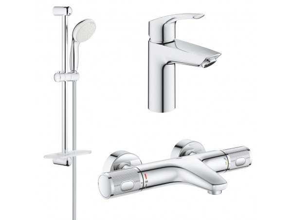 Комплект для ванной с термостатом Grohe Eurosmart Grohtherm 1000 Performance 34779-32467 (34779000,32467003,27926001)