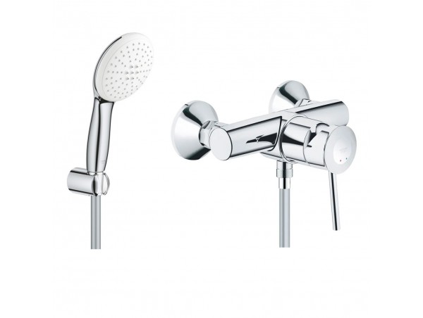Смеситель для душа с душевым гарнитуром Grohe BauClassic 3286727799
